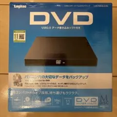 【未使用】Logitec LDR-PMK8U2LBK DVDドライブ 本体のサムネイル