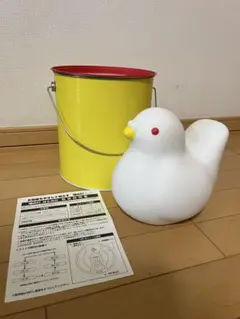 鳩の日　豊島屋　鳩サブレー　『鳩の灯」ルームランプ　バケツ缶付き