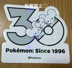 ポケモン 韓国限定 ポケモンストア30周年ロゴステッカー シール