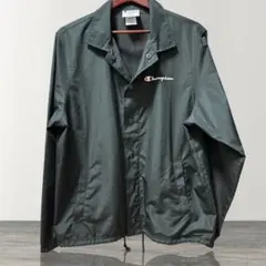 Champion チャンピオン コーチジャケット 黒 ナイロン M メンズ