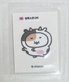 韓国 限定 CU もちにゃみ まだら牛 ステッカー