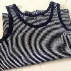 UNIQLO リブボーダータンクトップ