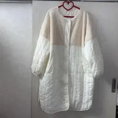 ehkä söpö キルティングジャケット F ホワイト/ベージュ