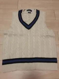 【美品】Polo by Ralph Lauren Vネックベスト アイボリー