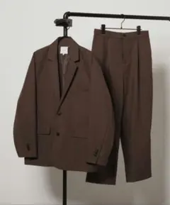 シングルテーラードジャケットタックバルーンワイドパンツENDERPRODUCTS