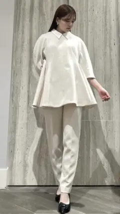 美品　CELFORD アイボリー セットアップ パンツ