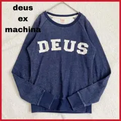 deus ex machina ロゴ ワッペン刺繍 ラグラン スウェット