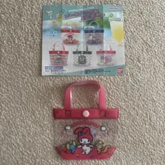 サンリオキャラクターズ　プールバッグ風ミニポーチ　マイメロディ