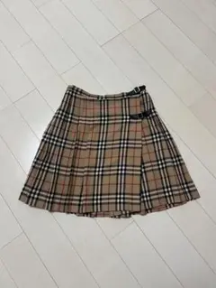 Burberry ノバチェック プリーツスカート ラップスカートのサムネイル