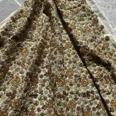 インド刺繍生地♡No.65　50cｍ1500円　刺繍幅87cm