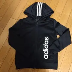 adidas フード付きジャケット ブラック