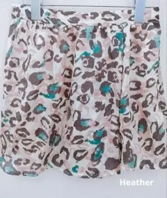 【Heather】レオパード柄スカパン