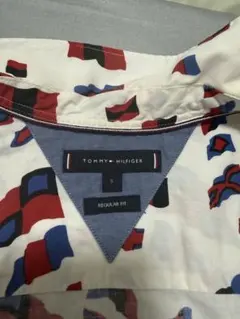 TOMMY HILFIGER フラッグ柄 半袖シャツ Sサイズ