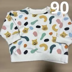 ユニクロ　プーさん　トレーナー　90