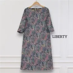 TALBOTS リバティワンピース　ペイズリー柄