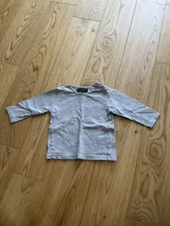 BeBe Petit Pois Vert グレー長袖Tシャツ 80 カットソー
