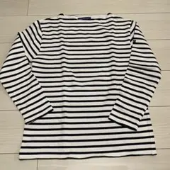 セントジェームス　ウェッソンボーダー　長袖Tシャツ　白黒ボーダー