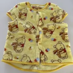 Disney baby クマ柄 スリーパー イエロー