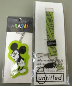 セット ストラップと嵐 展覧会 アクリルキーチェーン