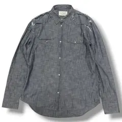 Maison Margiela カットアウト シャンブレーウエスタンシャツ 41のサムネイル