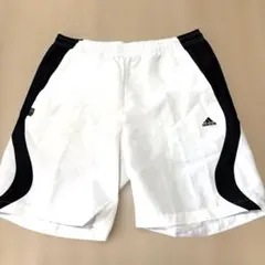 adidas ハーフパンツ ホワイト/ブラックM452番