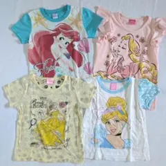ディズニー プリンセス Tシャツ 4枚セット 120cm