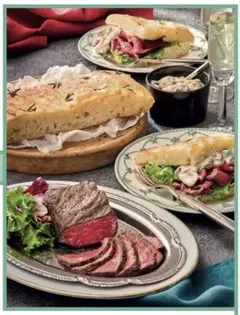 ABCクッキング　11,12月トリュフクリームのローストビーフ＆フォカッチャ