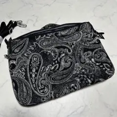 美品　2wayバッグ　ショルダー　ペイズリー　ブラック　Vera Bradleyのサムネイル