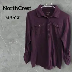 NorthCrest パープル 長袖シャツ M