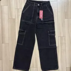 レディース ジーンズ 黒 XS