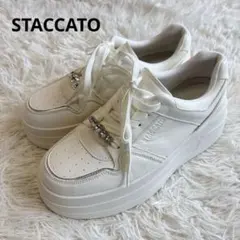 2026年最新】STACCATO カラー：ホワイト系 レディース スニーカーの