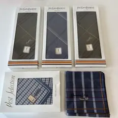 メンズブランドハンカチ 5点セット ディオール　イヴ・サンローラン　ダックス