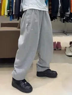 【美品】NIKE ソロ スウッシュ フリース パンツ グレー Sサイズ