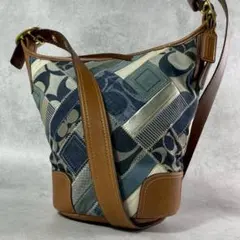 vintage old coach Patchwork Shoulder Bag