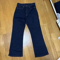 UNIQLO　スリムフレアジーンズ　デニム　ストレッチ　インディゴ　27