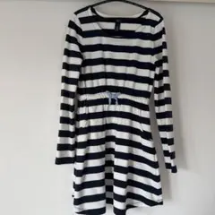 GapKids ボーダー ワンピース 長袖