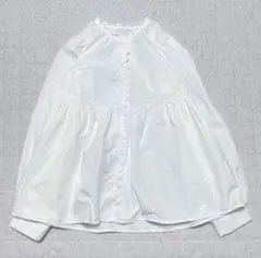 人気 ラジェム ラジエム ボリュームシャツブラウス 白 ふんわり 春服 長袖のサムネイル
