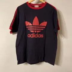 【激レア】80s デサント製 アディダス ヴィンテージTシャツ トレフォイル L