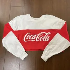 ZARA Coca-Cola クロップド長袖Tシャツ Mサイズ