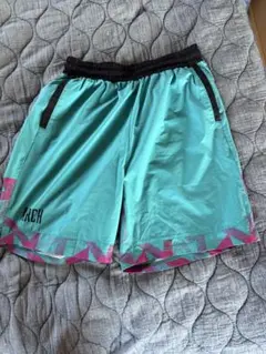 【USED】2セット　バスパン Arch アーチ　2枚組(親子) サイズXLとS two sides shorts【blue】 - Arch ☆ アーチ [バスケットボール