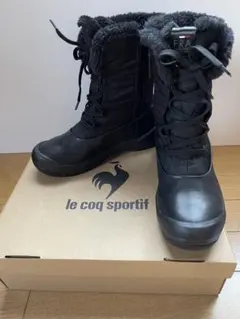 le coq sportif ブラック スノーブーツ