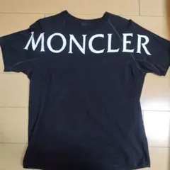 モンクレール 文字ロゴ ブラックワッペン Tシャツ S 国内正規品 5S447 
