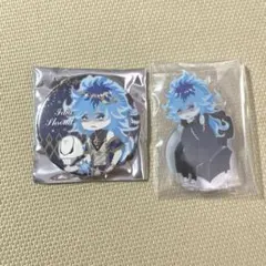 ツイステ展 イデア・シュラウド 缶バッジ ミニアクリルスタンド