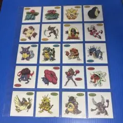ポケモン　デコキャラシール　初期　４弾　20種コンプセット