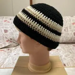 74【手編み】クラッシャーハット　バケットハット