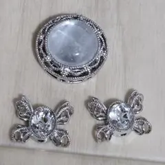 水晶パーツ3点セット