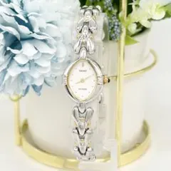 SEIKO EXCELINE 2P ダイヤ 1F20-6B60 クォーツ 腕時計