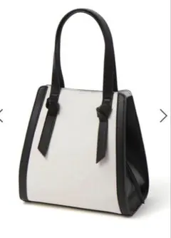 グローバルワーク スペ軽変形バッグ ホワイト ブラック トートバッグ