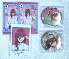 ブルーロック千切豹馬　ウエハース5 +ミニフォトトレーディングカード+缶バッジ