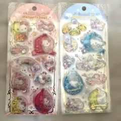 ハローキティ シナモロール ウォーターシール 2シートセット